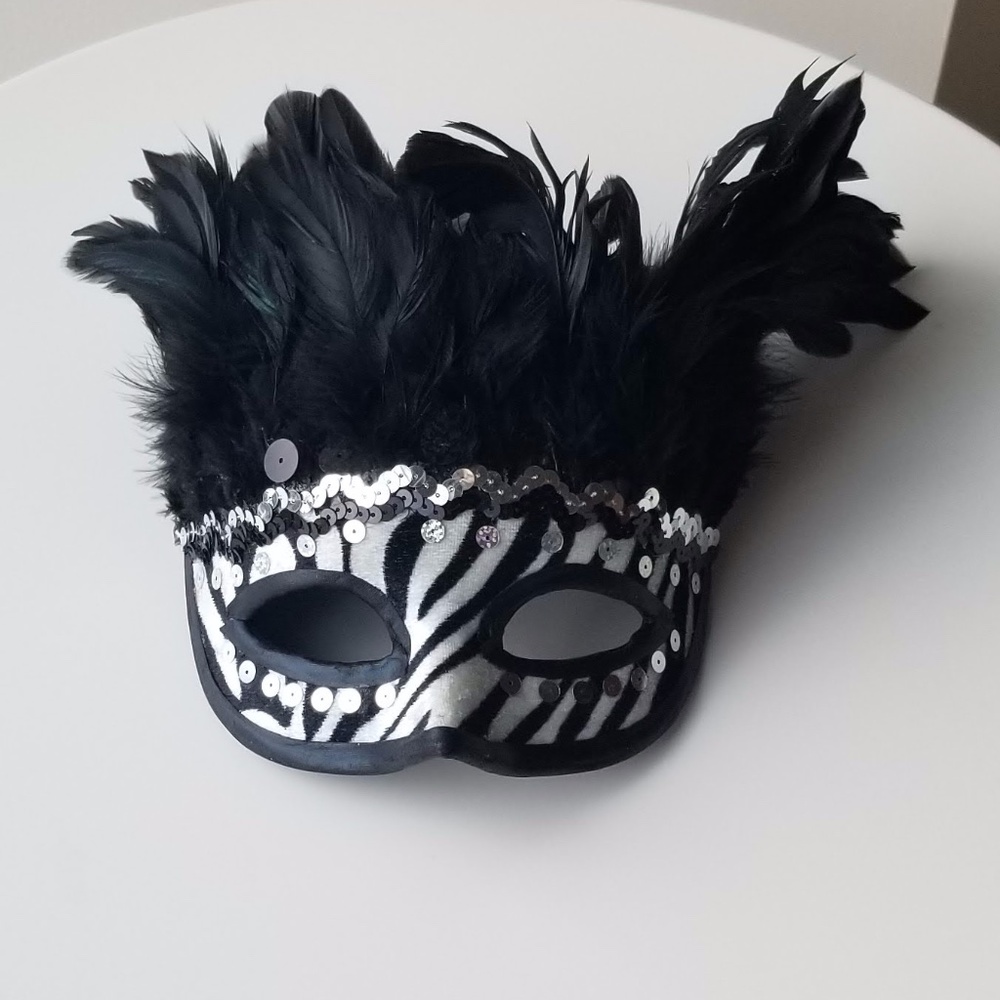 Carnival Mask - Zebra Print